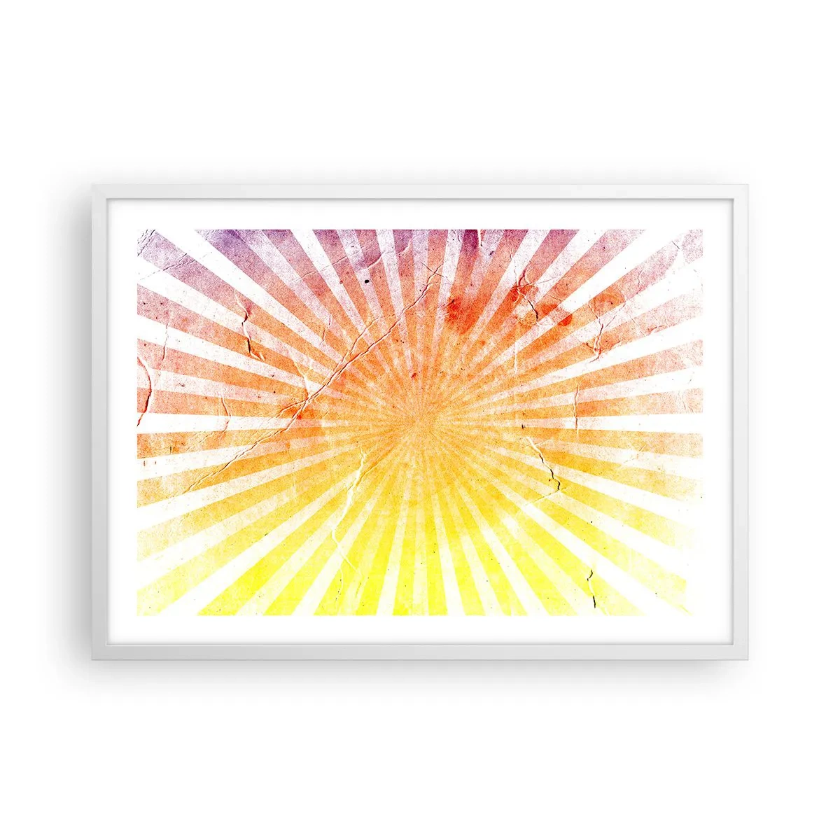 Affisch i vit ram - Solupp- och nedgångar - 70x50 cm