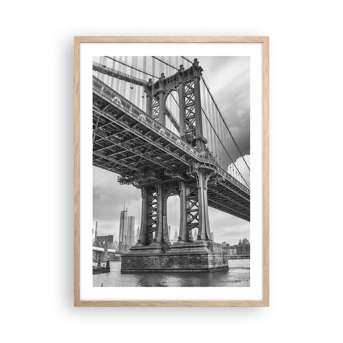 Affisch i ram av ljusek - Till stadens hjärta - 50x70 cm