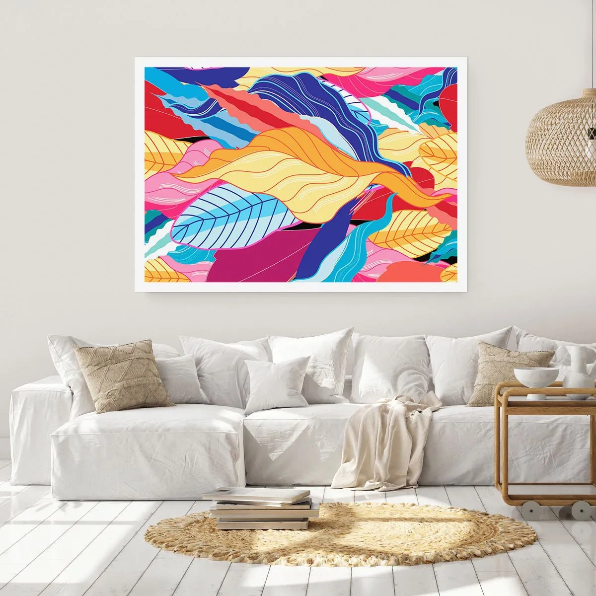 Affisch - Färgglad röra - 50x40 cm