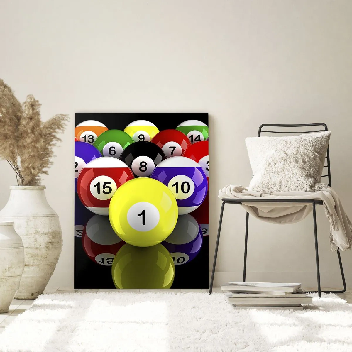 Glastavla - Bild på glas - Olika spelfärger - 50x70 cm