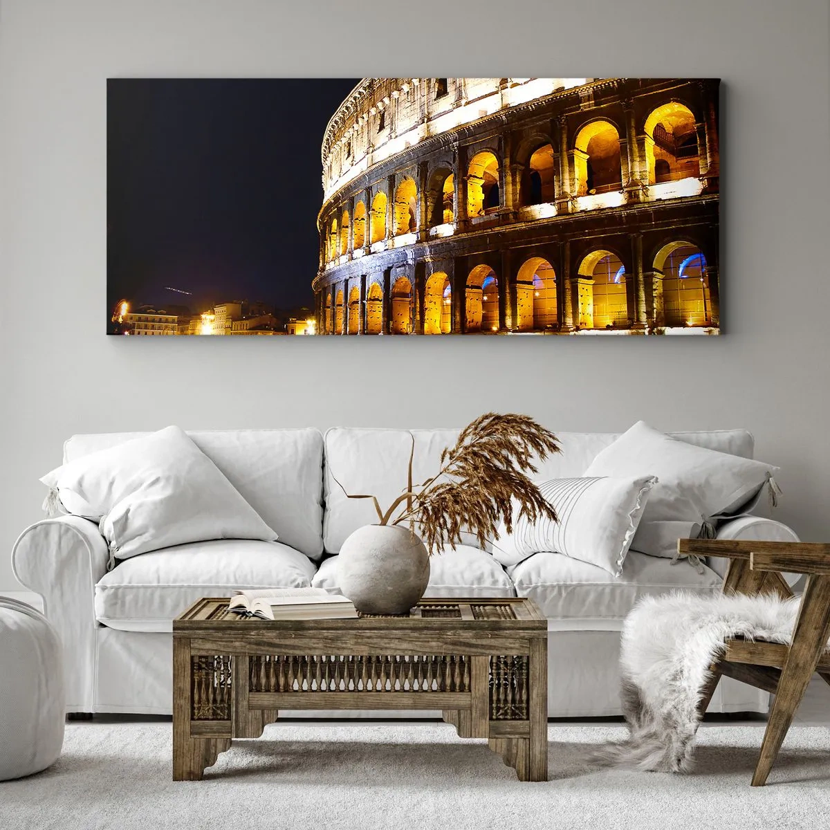 Canvastavla - Bild på duk - Låt tävlingen börja - 160x50 cm