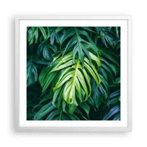 Affisch i vit ram - Doppa sig i fräschheten - 50x50 cm