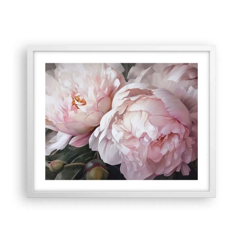Affisch i vit ram - Fast i blomning - 50x40 cm