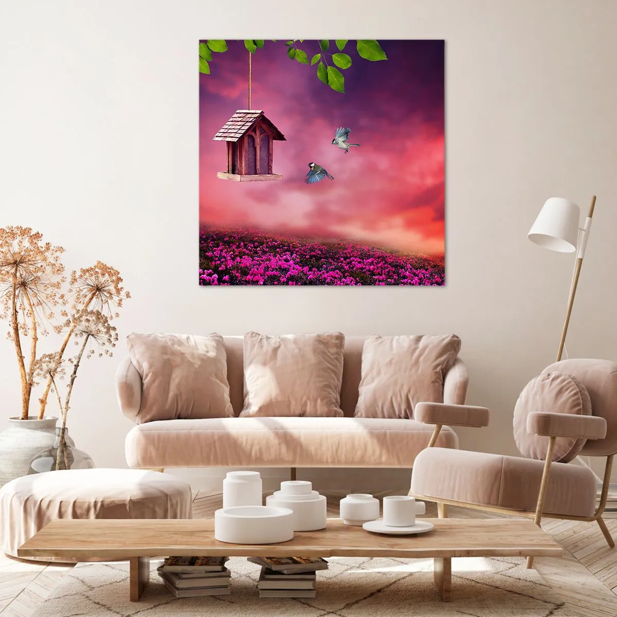 Canvastavla - Bild på duk - Inbjudan till middag - 70x70 cm