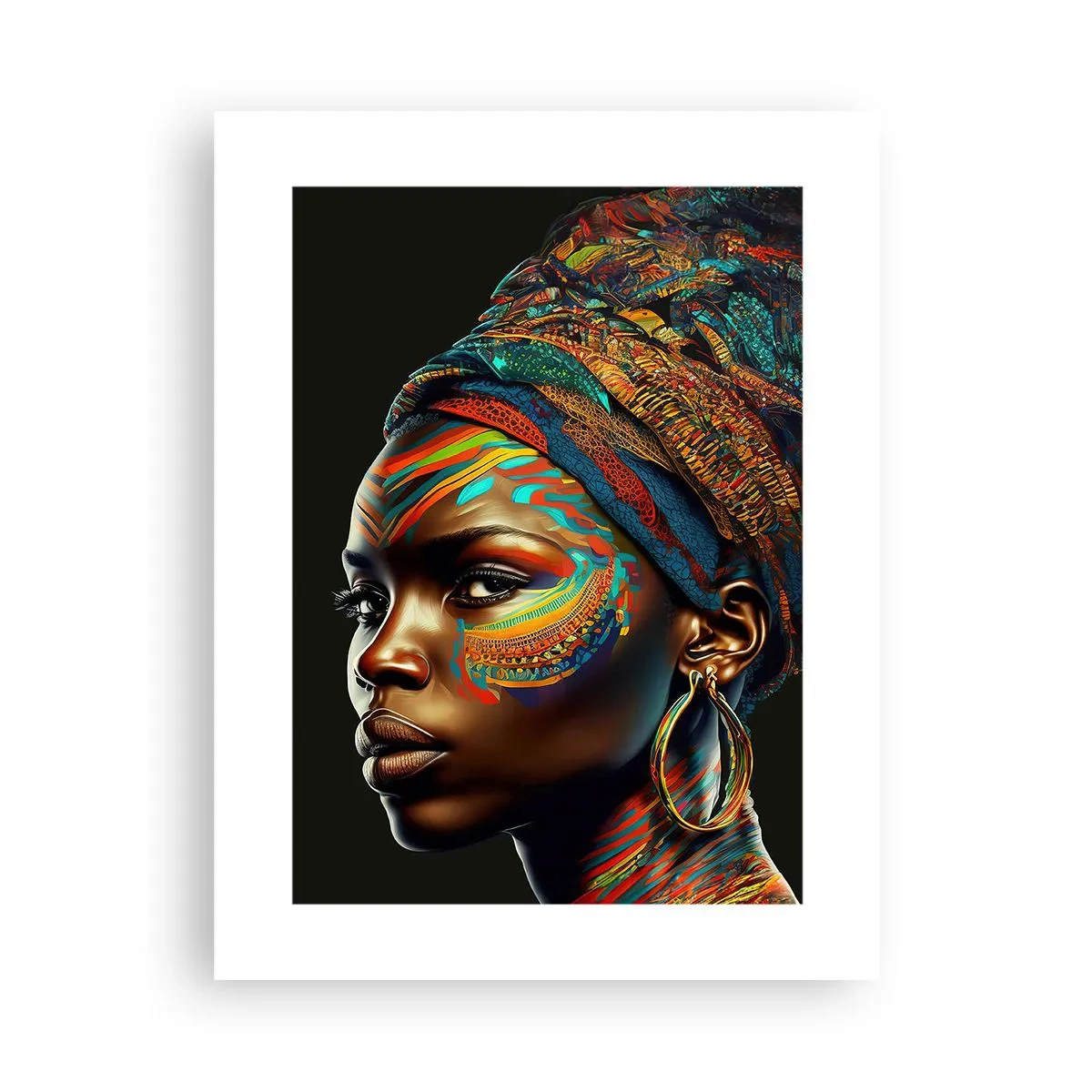 Affisch - Afrikansk drottning - 30x40 cm