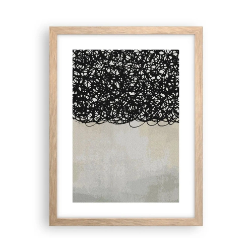 Affisch i ram av ljusek - En virvlad abstraktion - 30x40 cm