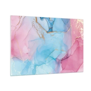 Glastavla - Bild på glas - Möte och infiltration - 100x70 cm