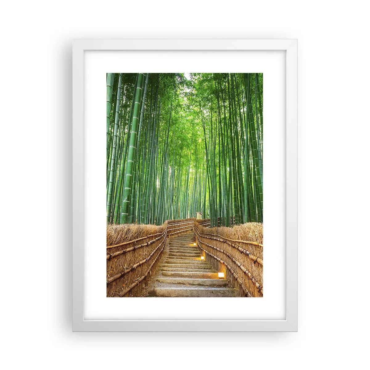 Affisch i vit ram - Asiatiska kulturens essäns - 30x40 cm