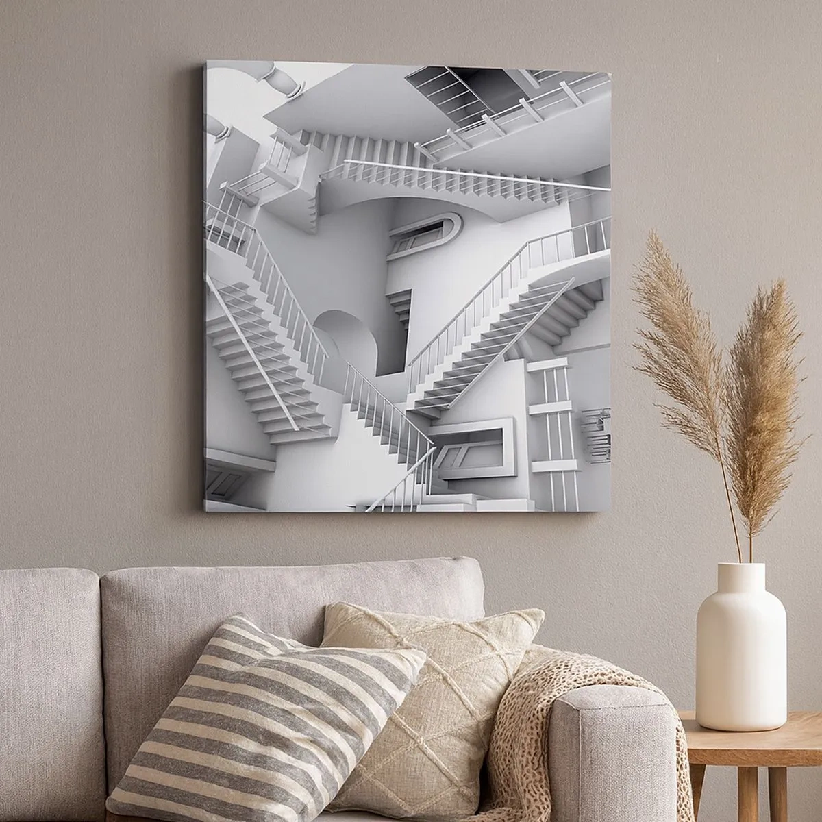 Canvastavla - Bild på duk - Rummets paradoxer - 30x30 cm