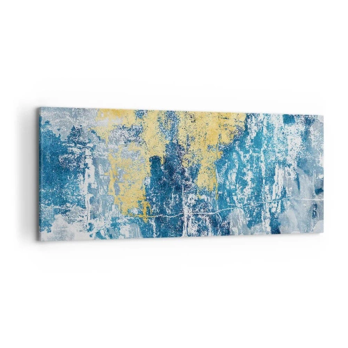 Canvastavla - Bild på duk - En väderfylld abstraktion - 100x40 cm