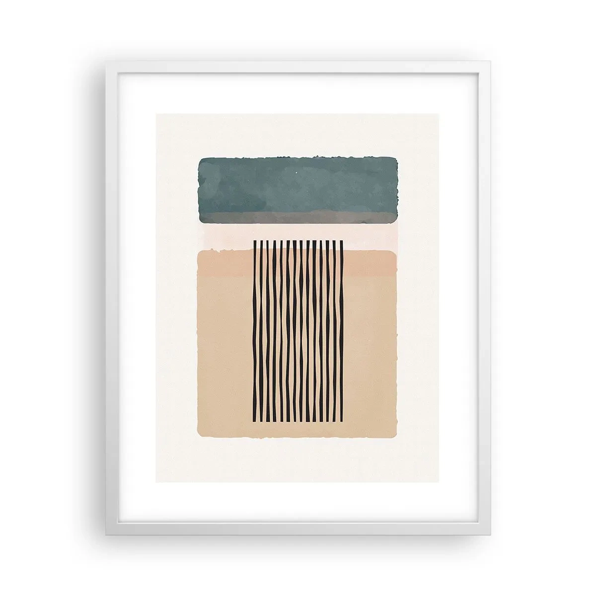Affisch i vit ram - Allt väl - 40x50 cm