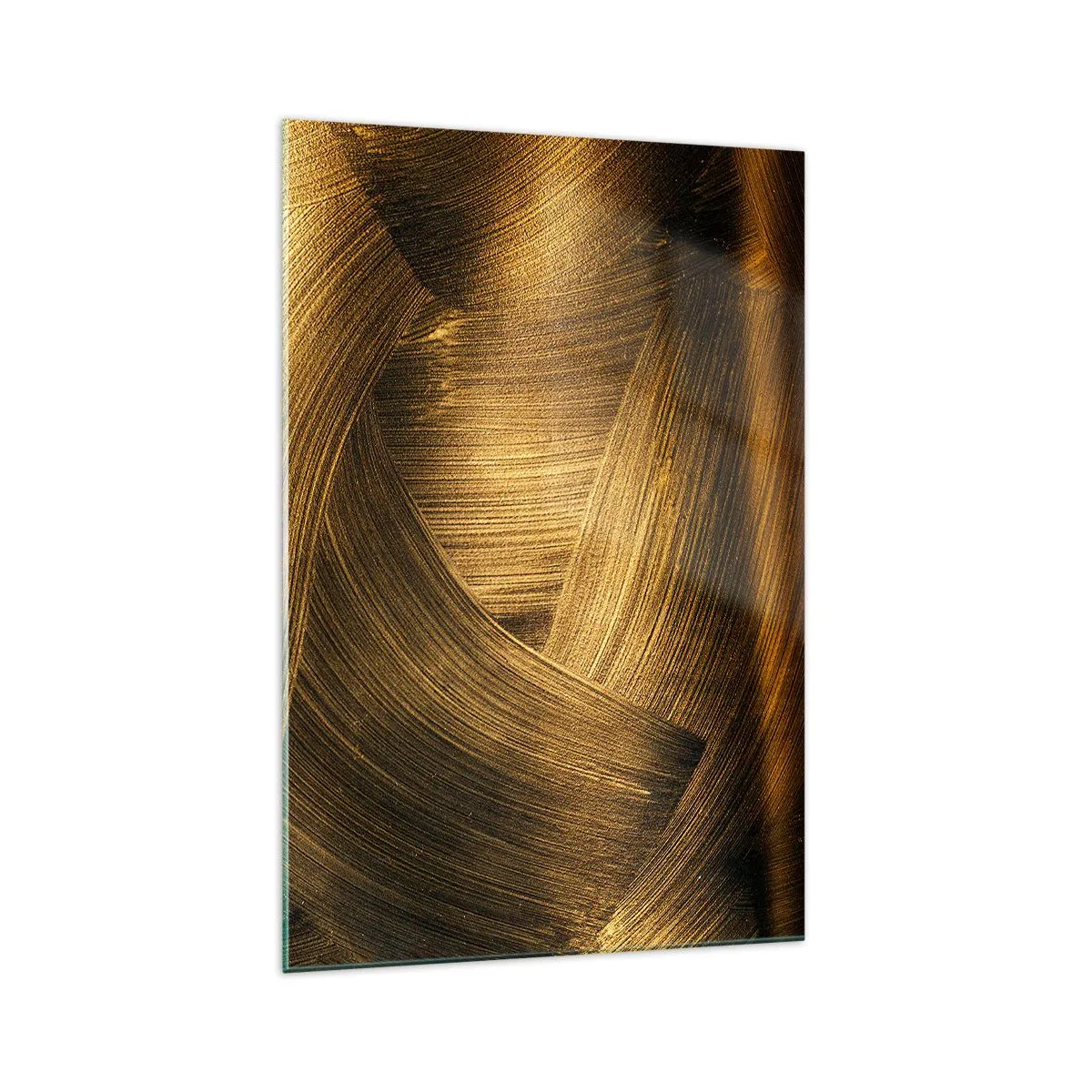 Glastavla - Bild på glas - I gyllene labyrint - 70x100 cm