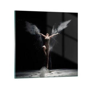 Glastavla - Bild på glas - Alverna finns - 30x30 cm