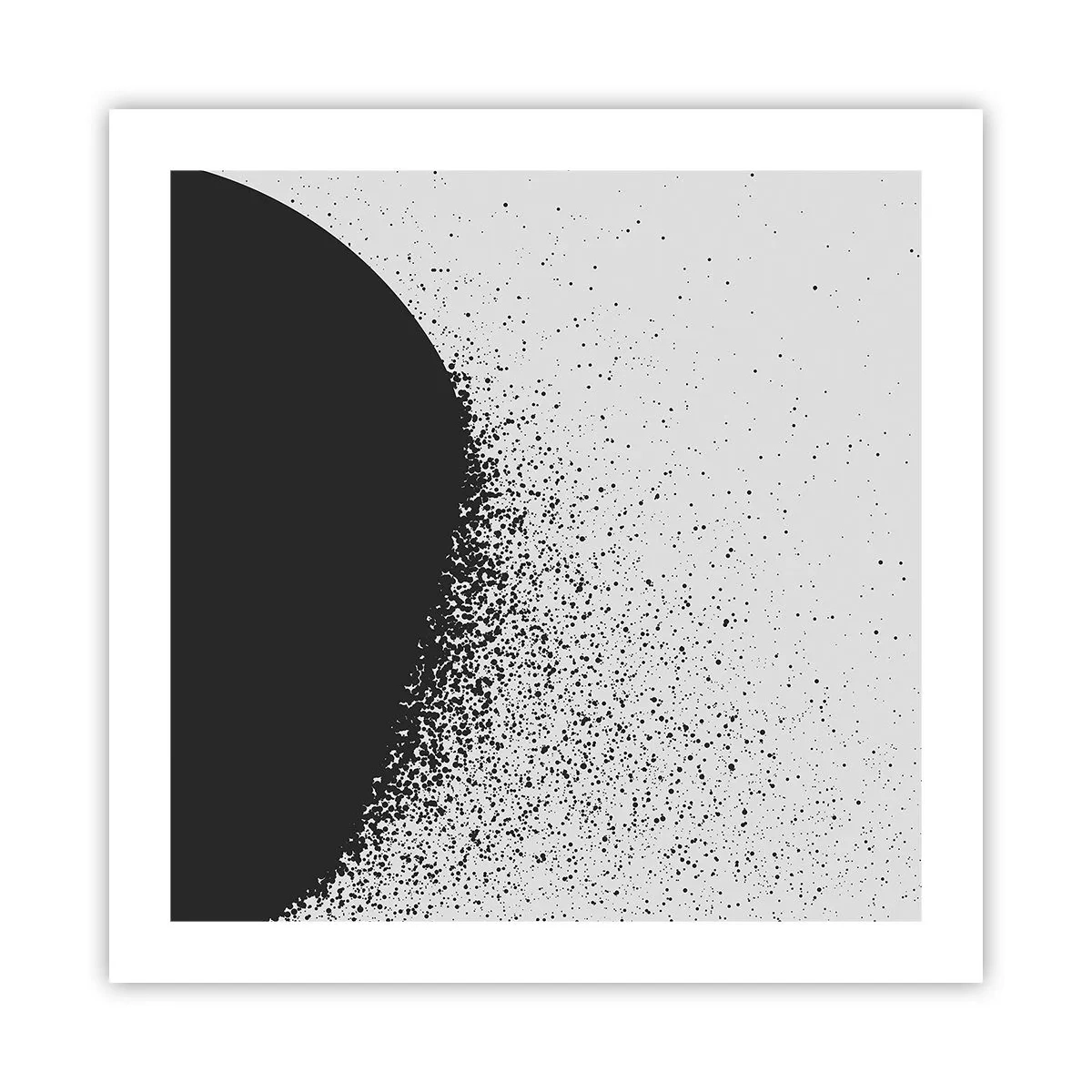 Affisch - Partiklarnas rörelse - 50x50 cm