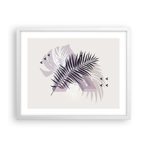 Affisch i vit ram - Skuggans skugga - 50x40 cm