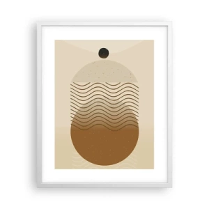 Affisch i vit ram - Om geometriska figurers ursprung - 40x50 cm