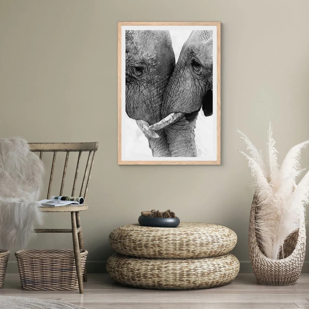 Affisch i ram av ljusek - Hjärtlig bekännelse - 50x70 cm