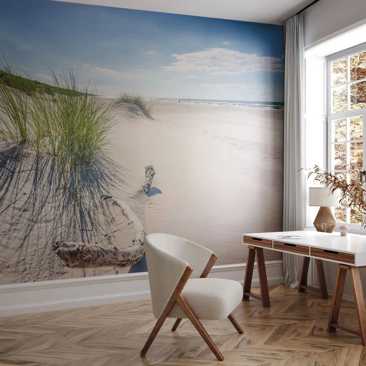 Fototapet Premium Sand - Vackrast? Östersjöstrand - Hav, Strand, Dyn - 350x256 cm