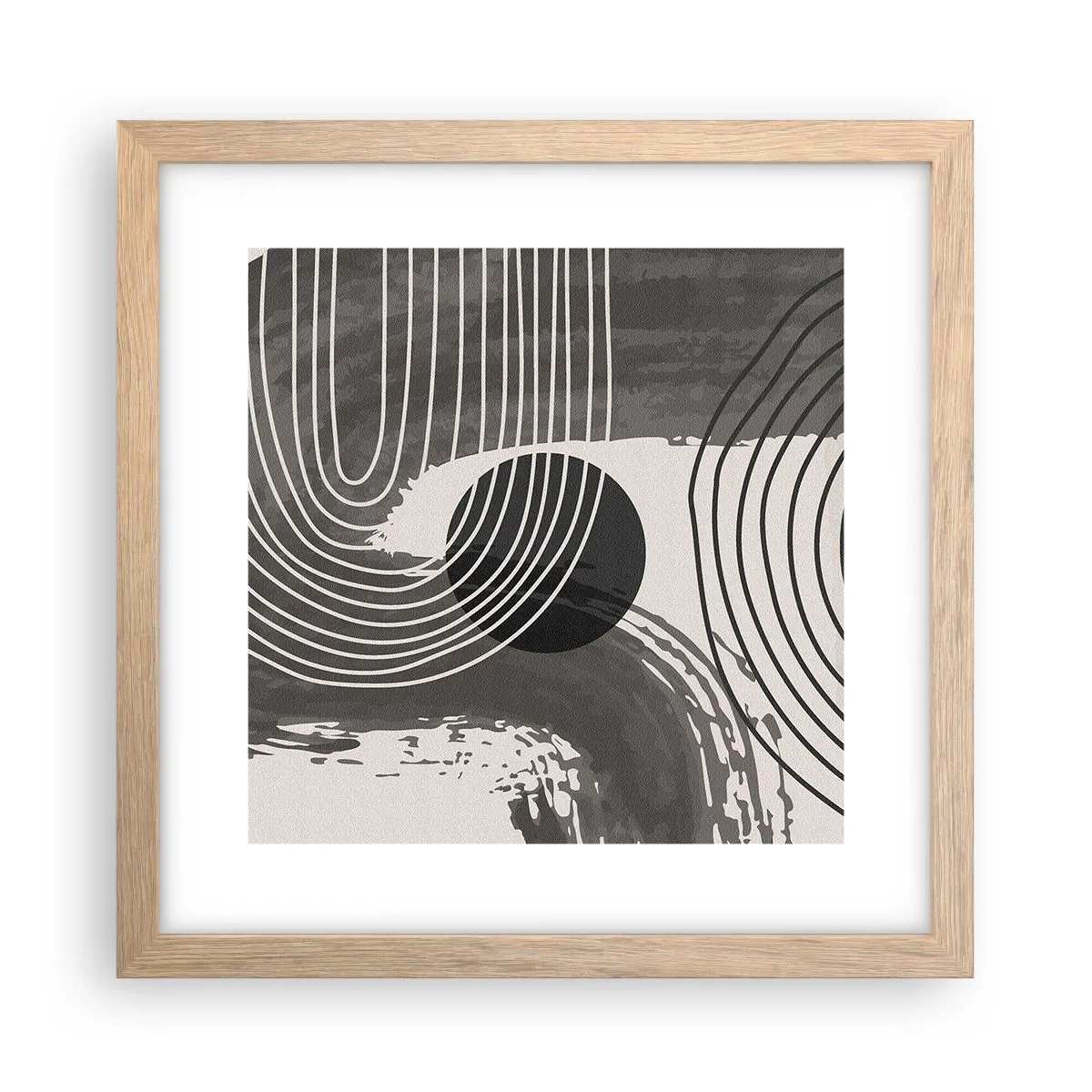 Affisch i ram av ljusek - Ovalen vinner - 30x30 cm