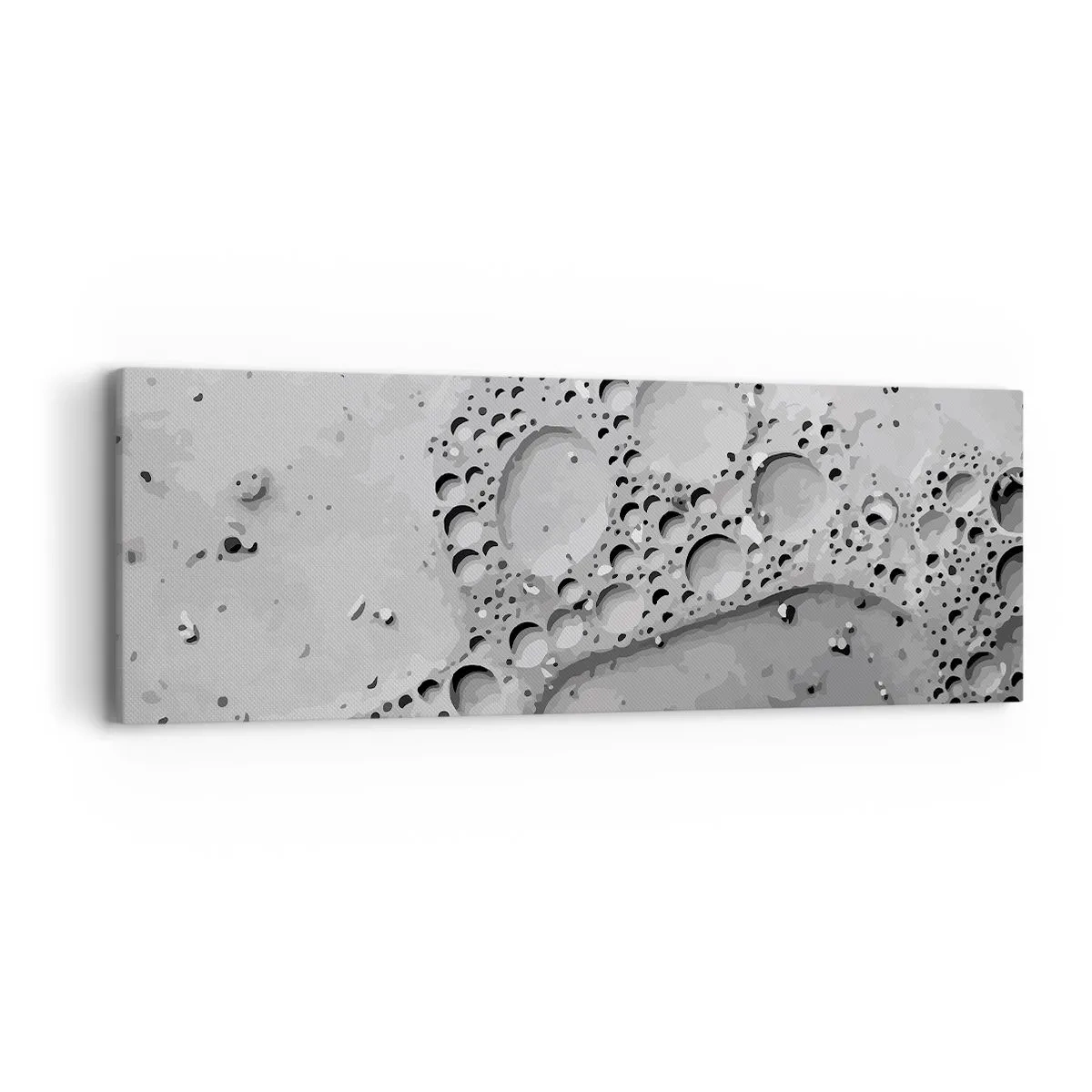 Canvastavla - Bild på duk - Spår efter skum - 90x30 cm