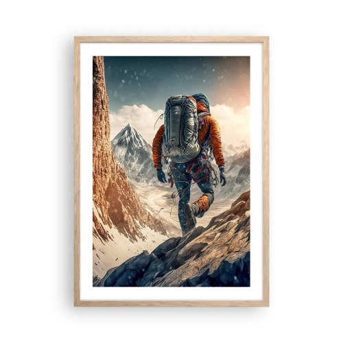 Affisch i ram av ljusek - Ensam krigare - 50x70 cm