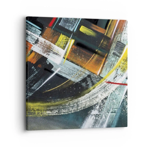 Canvastavla - Bild på duk - Rörelsens energi - 30x30 cm