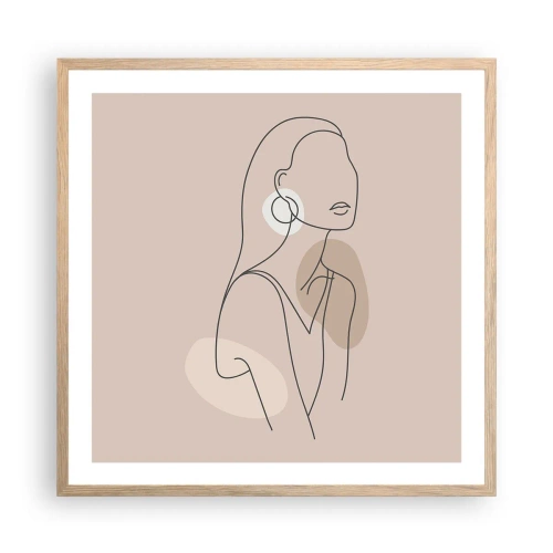 Affisch i ram av ljusek - Flickaktighetens ikon - 60x60 cm