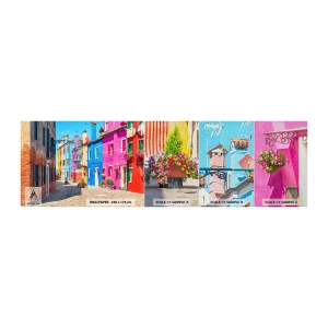 Provbit av fototapet Premium Canvas - Papegojalik stad - Stad, Italien, Arkitektur - 100x30 cm