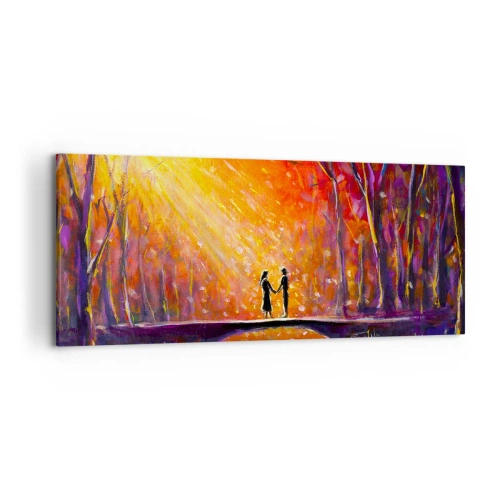 Canvastavla - Bild på duk - Himlen älskar också dem - 120x50 cm
