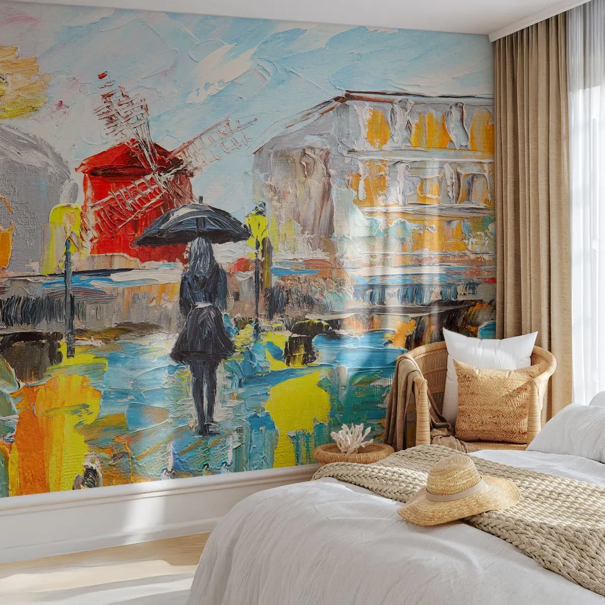 Fototapet Premium Canvas - Parislegender - Kvinna, Paris, Stad - 250x175 cm