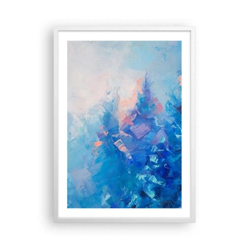 Affisch i vit ram - Vinterabstraktion - 50x70 cm