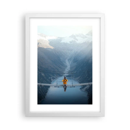 Affisch i vit ram - Beundran i upphängt läge - 30x40 cm