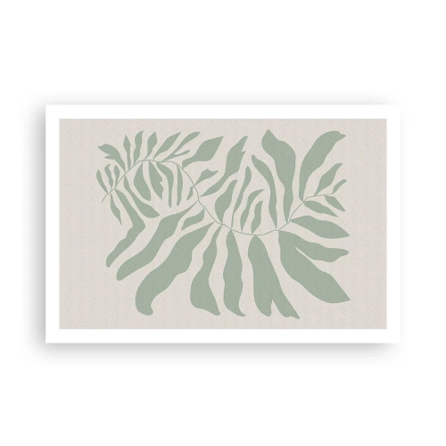 Affisch - Smaragdgrön gren - 91x61 cm