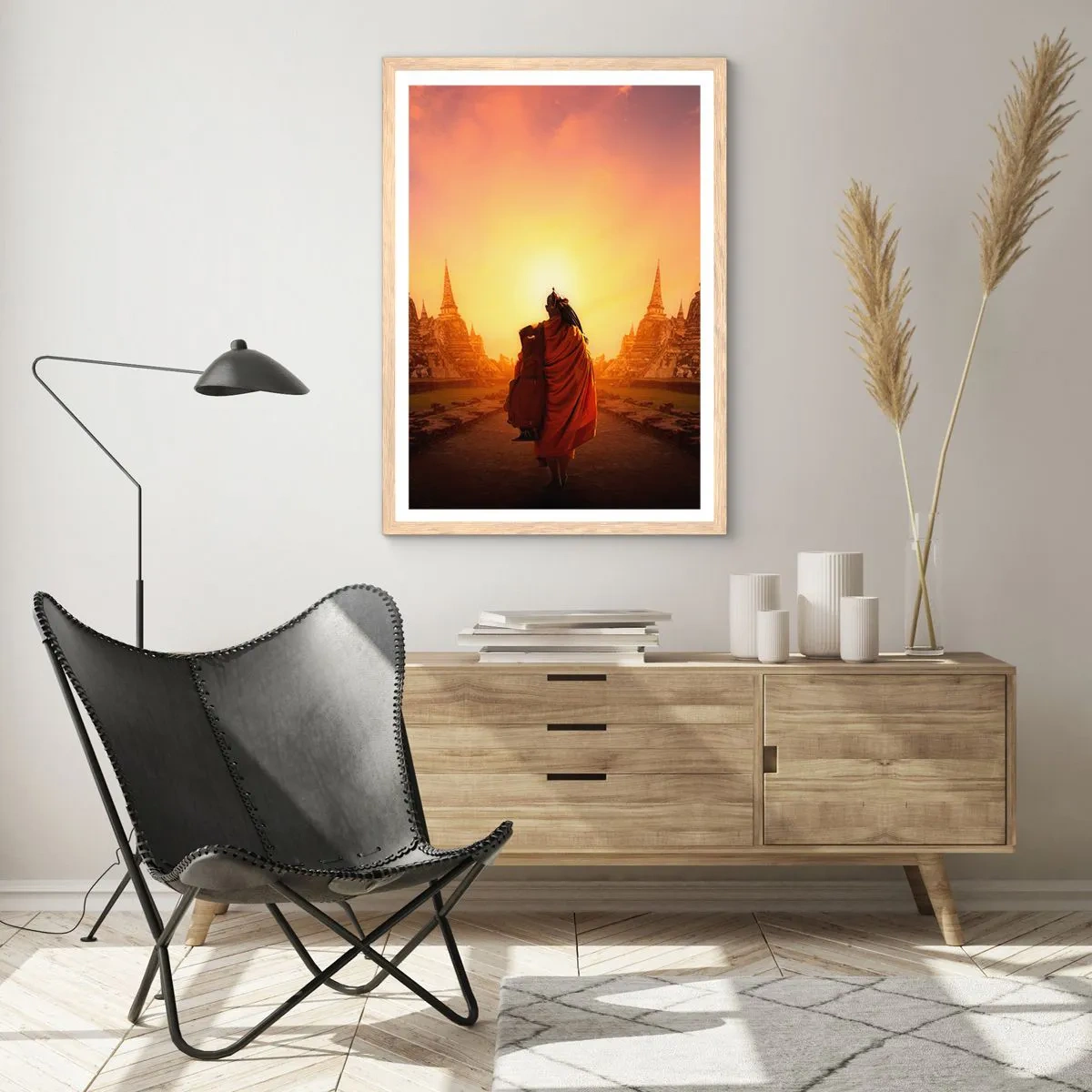 Affisch i ram av ljusek - I lugn genom evigheten - 70x100 cm