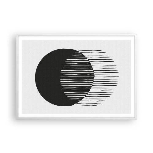 Affisch i vit ram - Hans alter ego - 100x70 cm