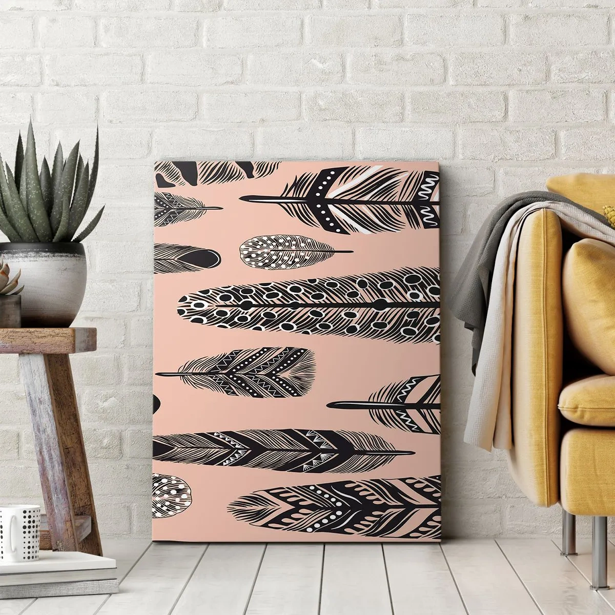 Canvastavla - Bild på duk - Indiansk middag - 80x120 cm