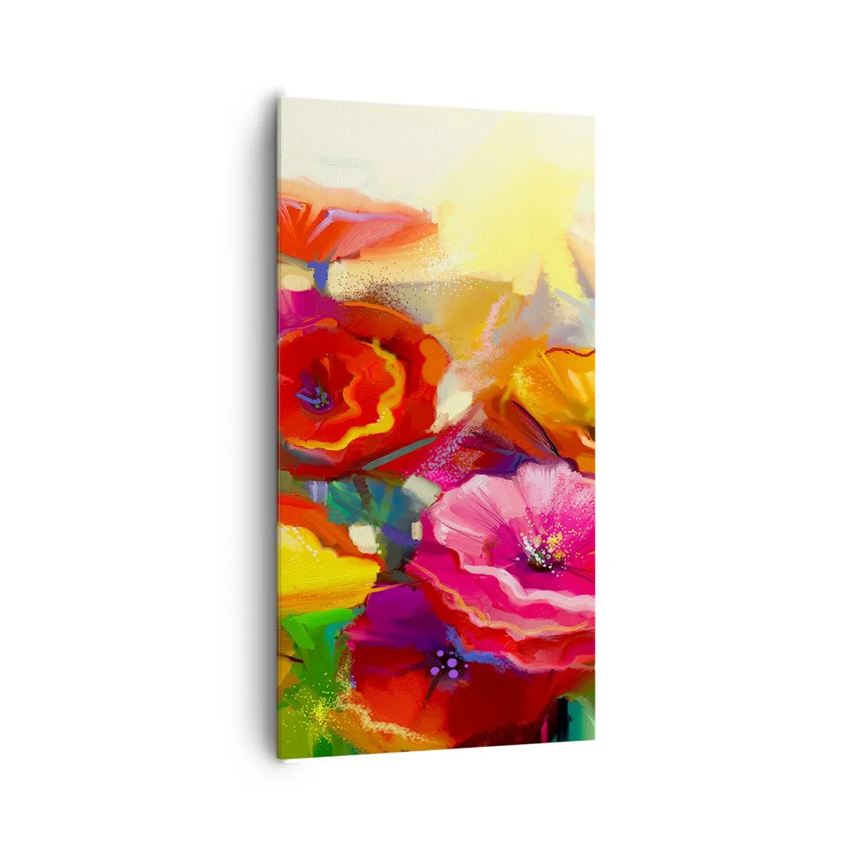 Canvastavla - Bild på duk - Inte bara rött - 65x120 cm