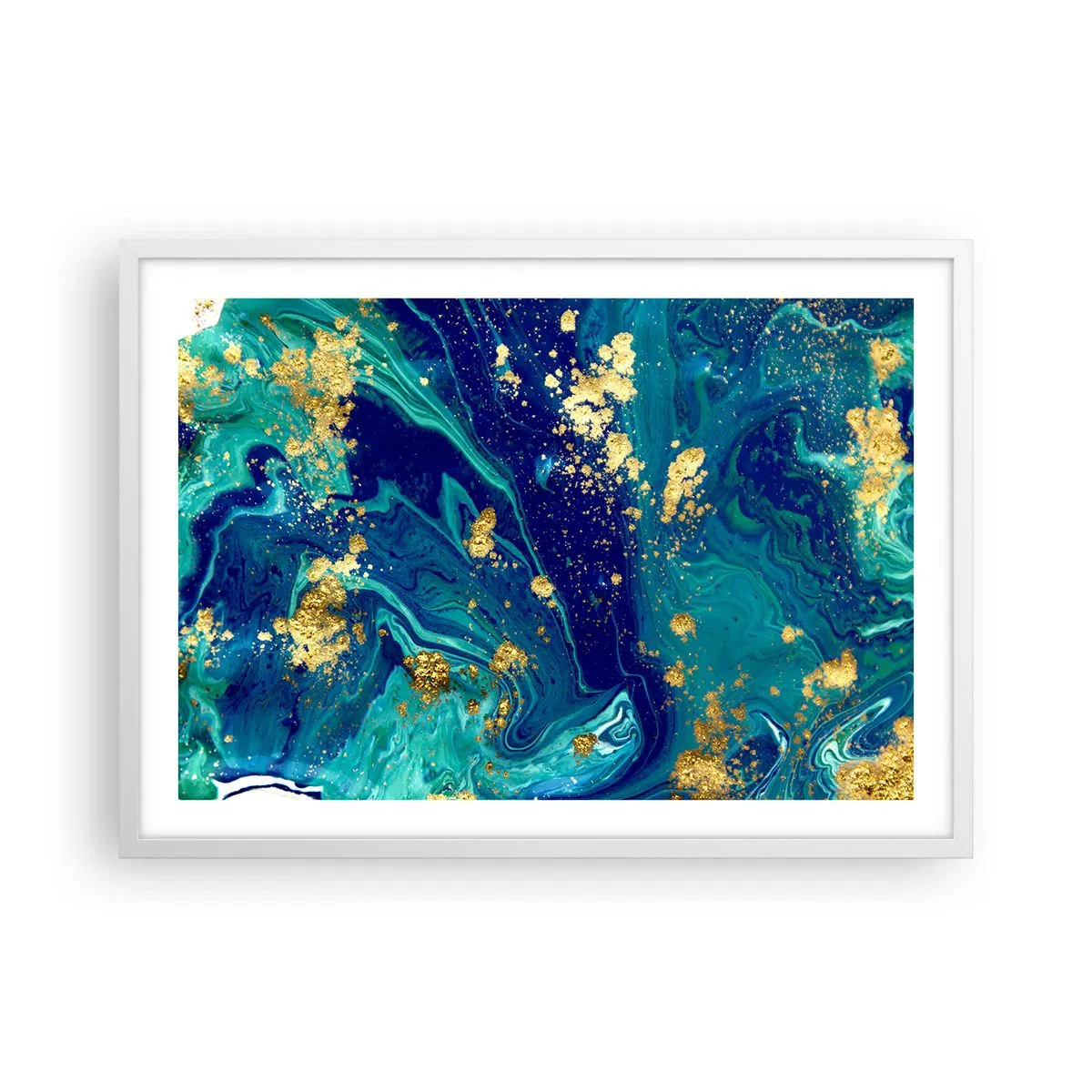 Affisch i vit ram - Solflingor  - 70x50 cm