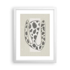 Affisch i vit ram - En bisarr varelse - 30x40 cm