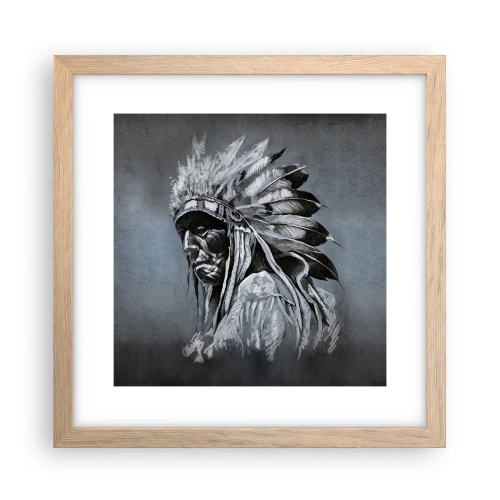 Affisch i ram av ljusek - Tillbaka till rötterna - 30x30 cm