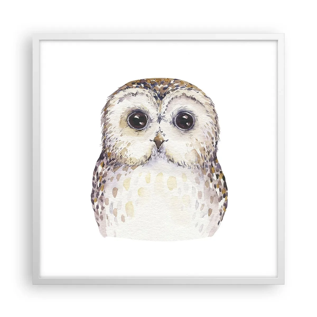 Affisch i vit ram - Titta i mina ögon - 60x60 cm