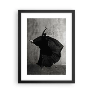 Affisch i svart ram - Full av passion - 30x40 cm