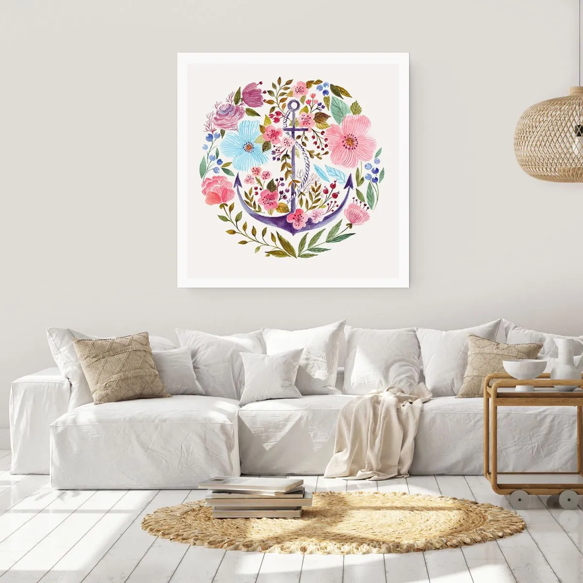 Affisch - En seglares goda sömn - 40x40 cm