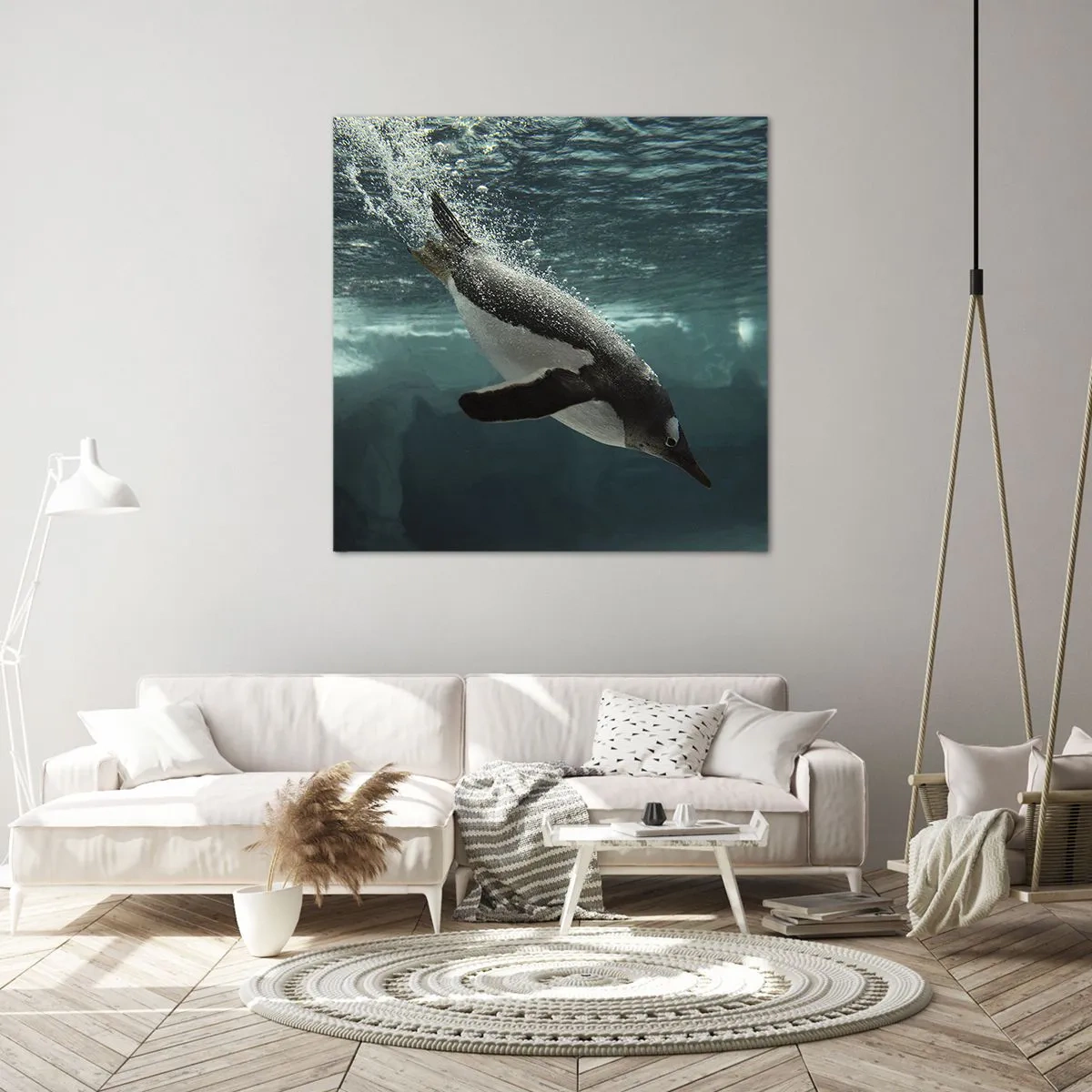 Canvastavla - Bild på duk - Välkommen till min värld - 70x70 cm