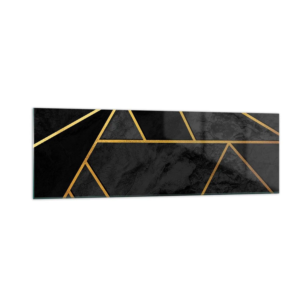 Glastavla - Bild på glas - Mörker och sken - 160x50 cm