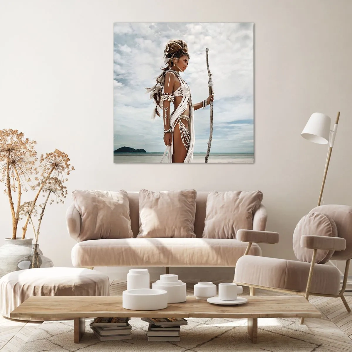 Canvastavla - Bild på duk - Tropikens drottning - 60x60 cm