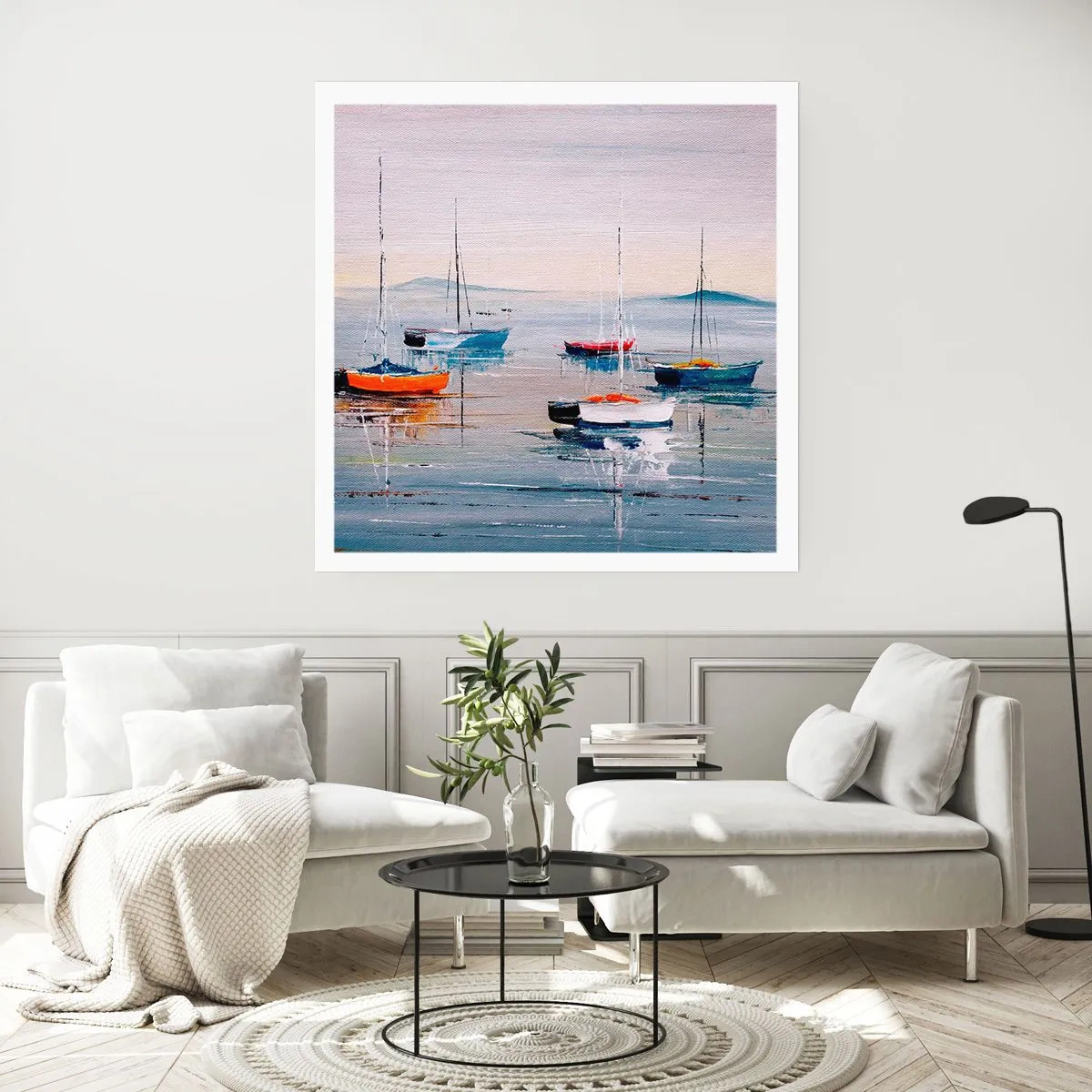 Affisch - En välförtjänt vila - 60x60 cm