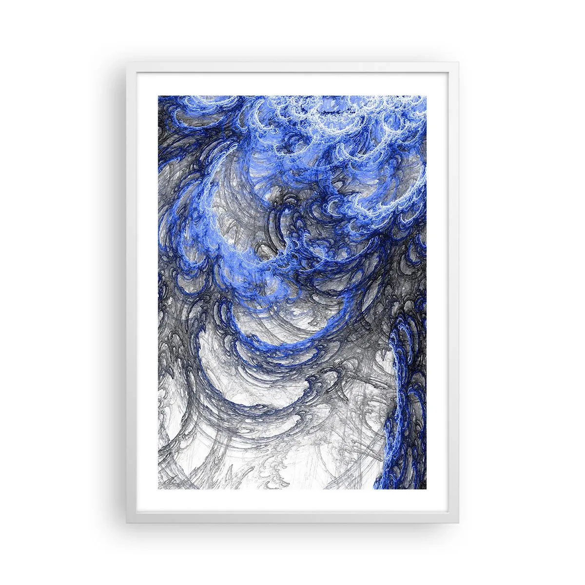 Affisch i vit ram - Vågens födsel - 50x70 cm