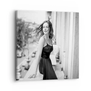 Canvastavla - Bild på duk - Säkert en Parisbo - 40x40 cm