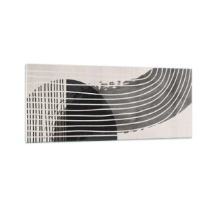 Glastavla - Bild på glas - Dit och tillbaka - 100x40 cm